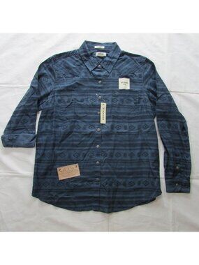 Ariat Women's Long Sleeve Billie Jean Aztec Print Button Shirt Vintage Indigo So